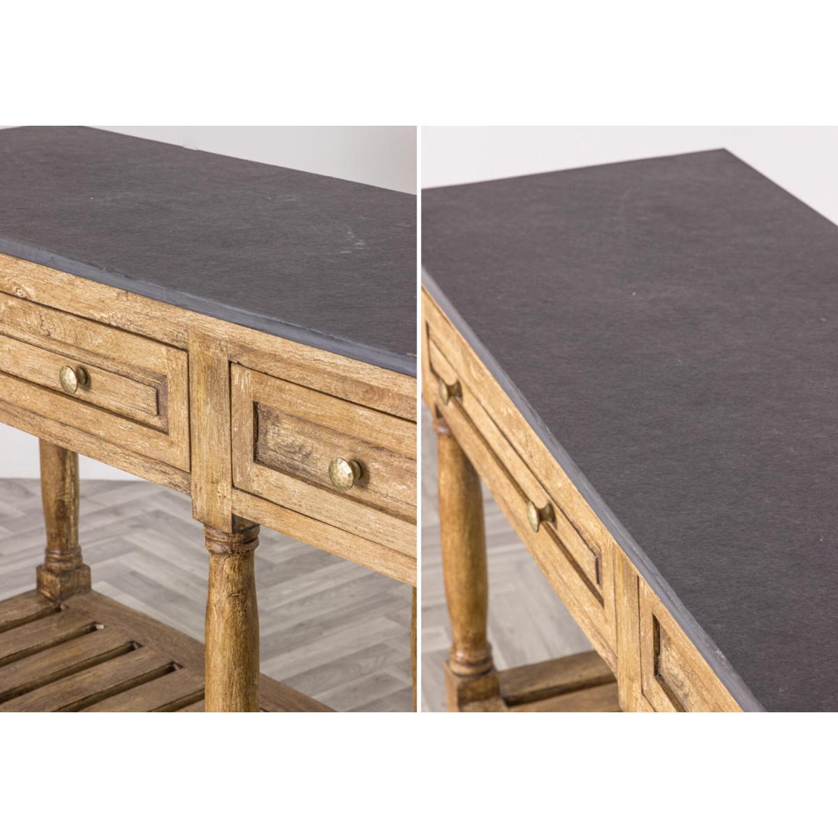 Hawkdale Mango Wood and Marble Console Table – image 7