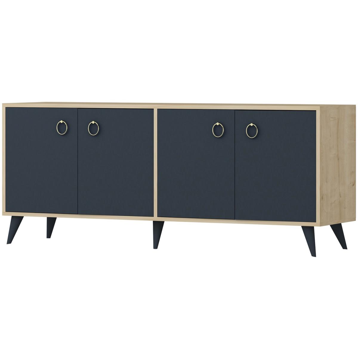 Silver Sideboard Anthracite Oak - Anthracite – image 3