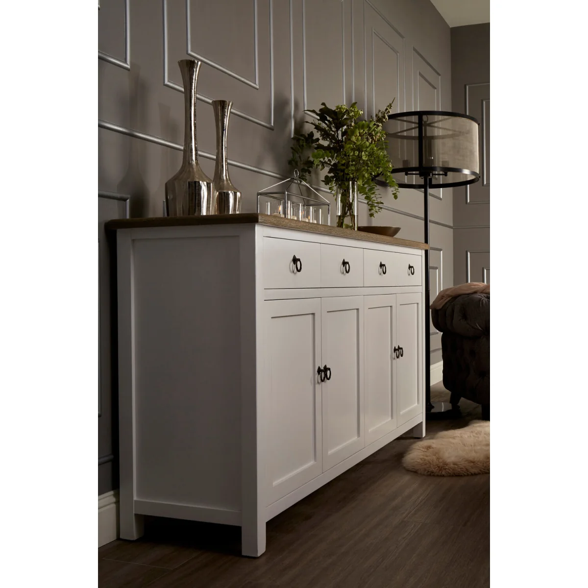 Hampstead Four Door Sideboard - White – image 3