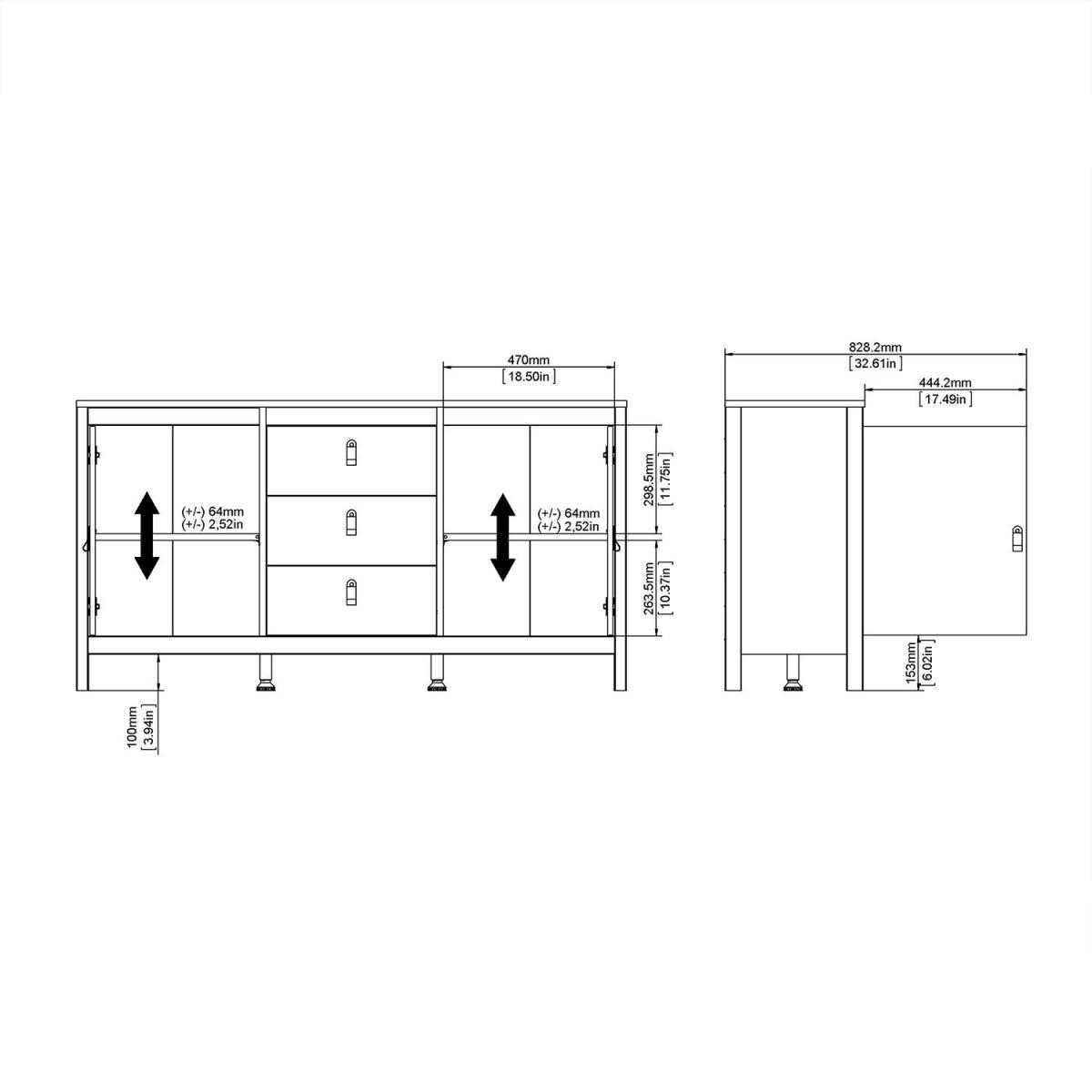 Madrid Sideboard - Black / 3 – image 12