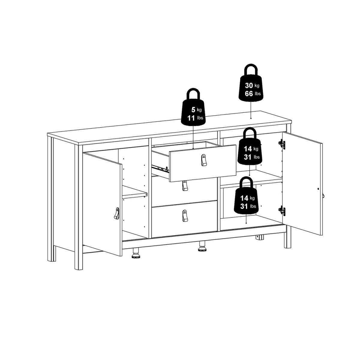 Madrid Sideboard - Black / 3 – image 10