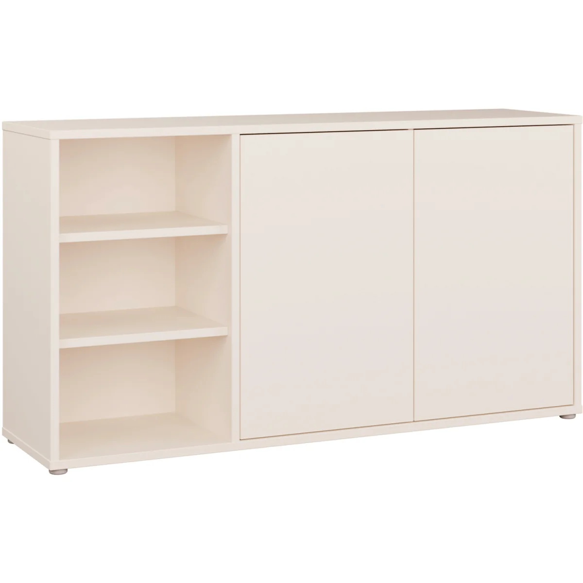 Alice Springs Sideboard with Open Shelving & Push-Open Doors in Sand - Sand – image 3