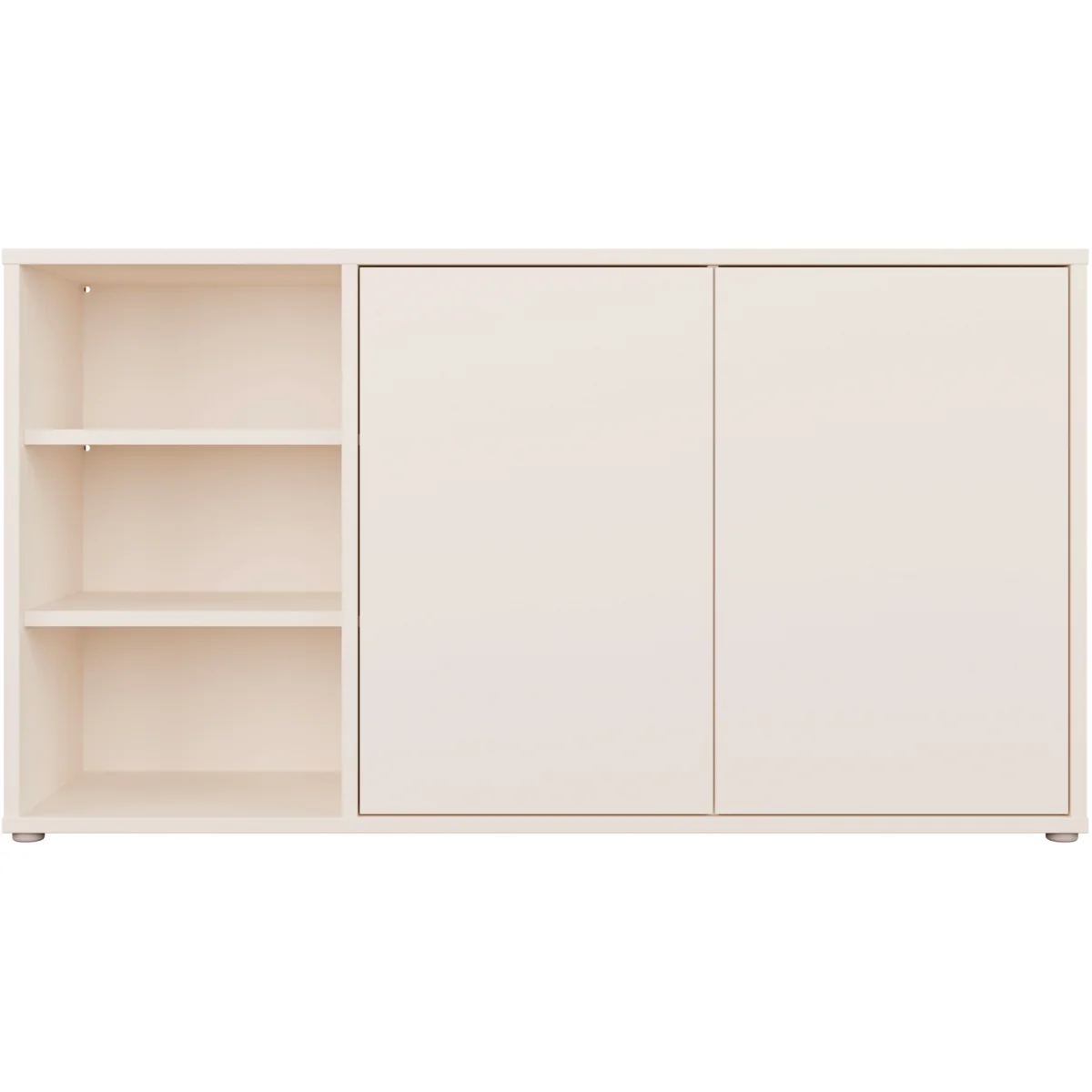Alice Springs Sideboard with Open Shelving & Push-Open Doors in Sand - Sand – image 4