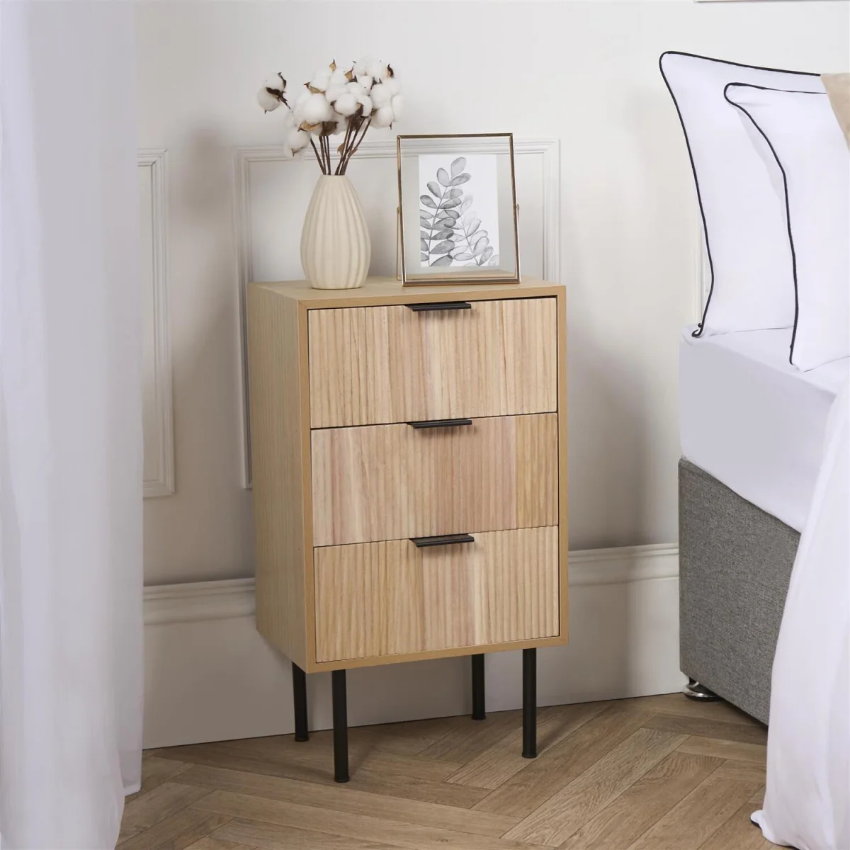 Ribbed Sideboard - Light Wood / 29cm – image 3