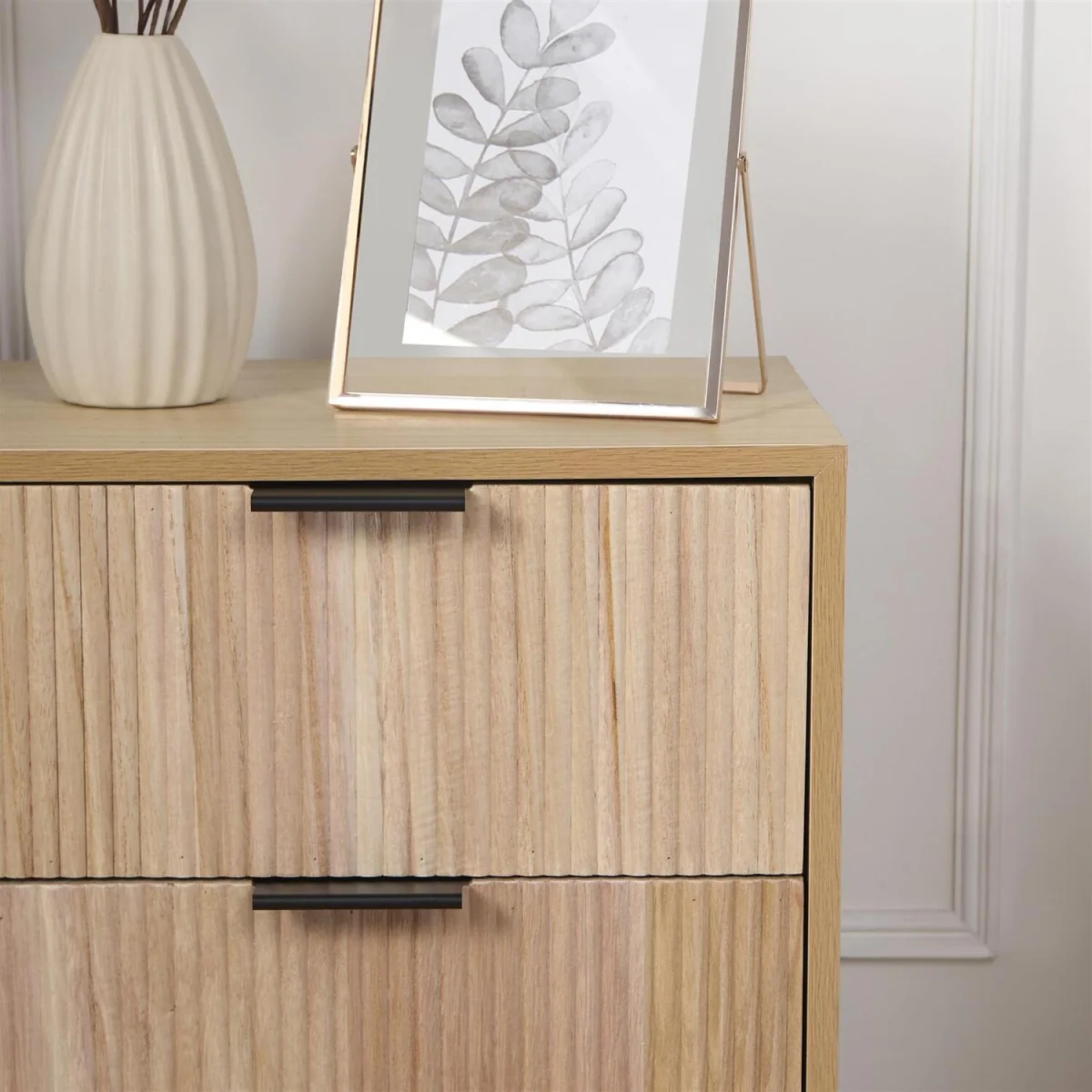 Ribbed Sideboard - Light Wood / 29cm – image 4