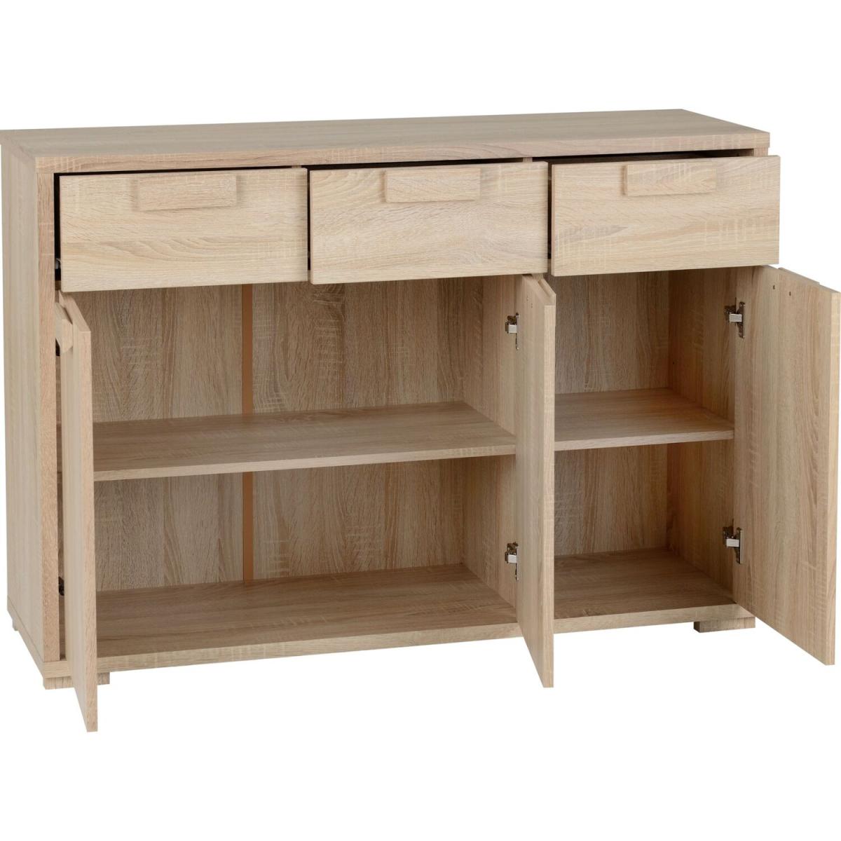 Cambourne 3 Door 3 Drawer Sideboard - Sonoma Oak – image 2