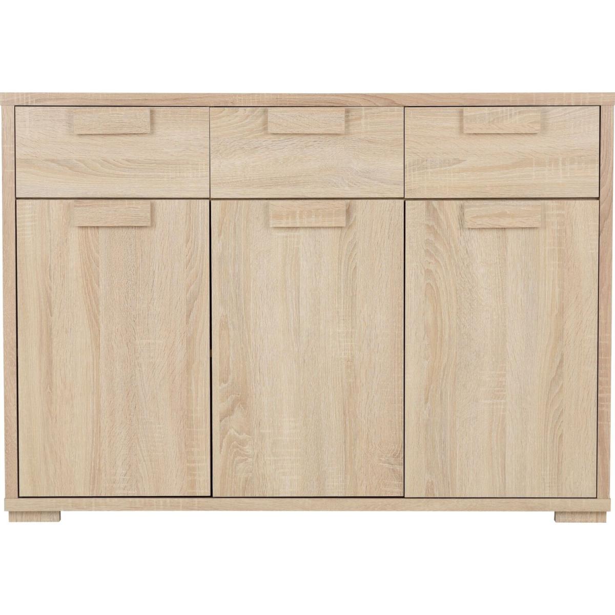 Cambourne 3 Door 3 Drawer Sideboard - Sonoma Oak – image 3