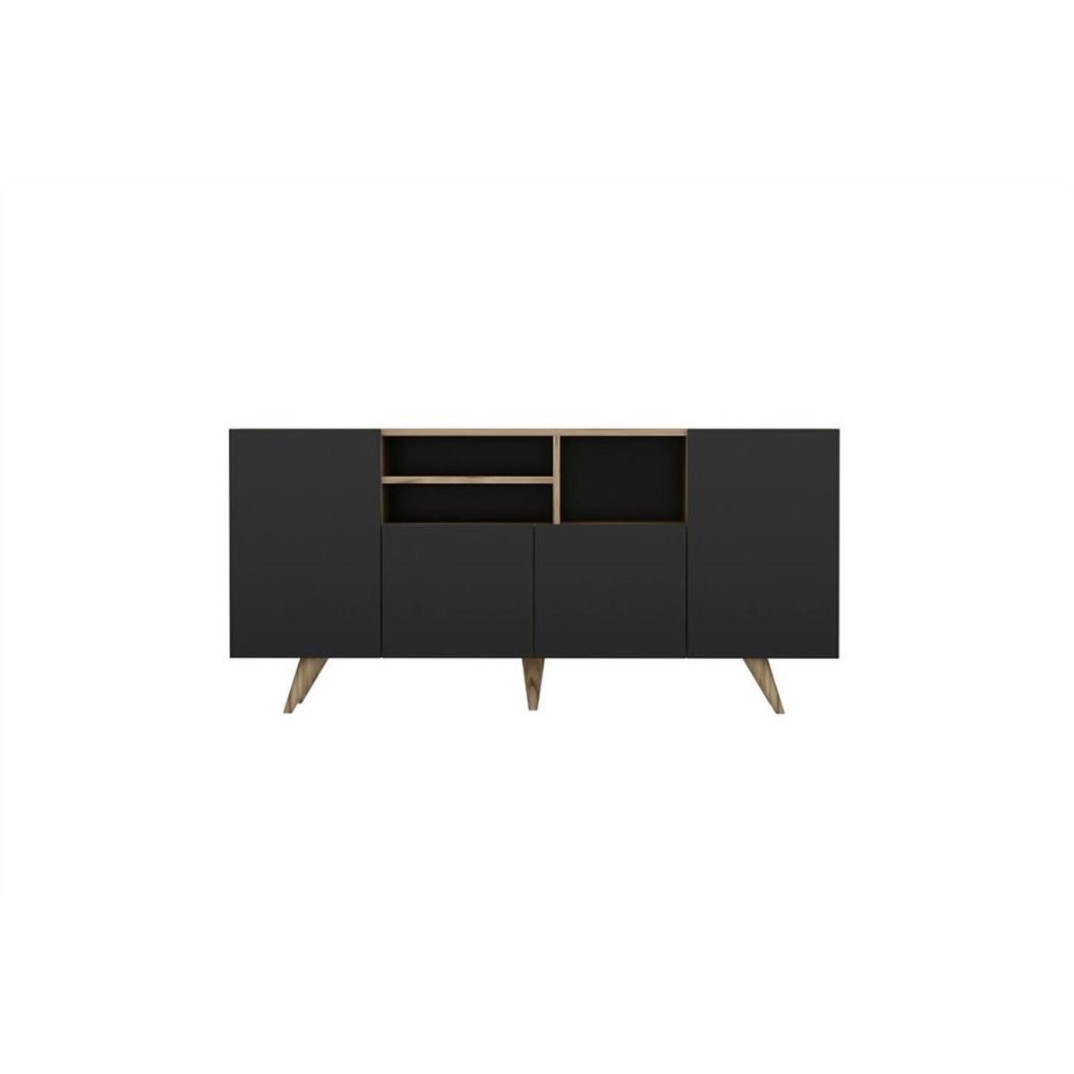 Sansa Modern Sideboard - Oak & Black – image 4