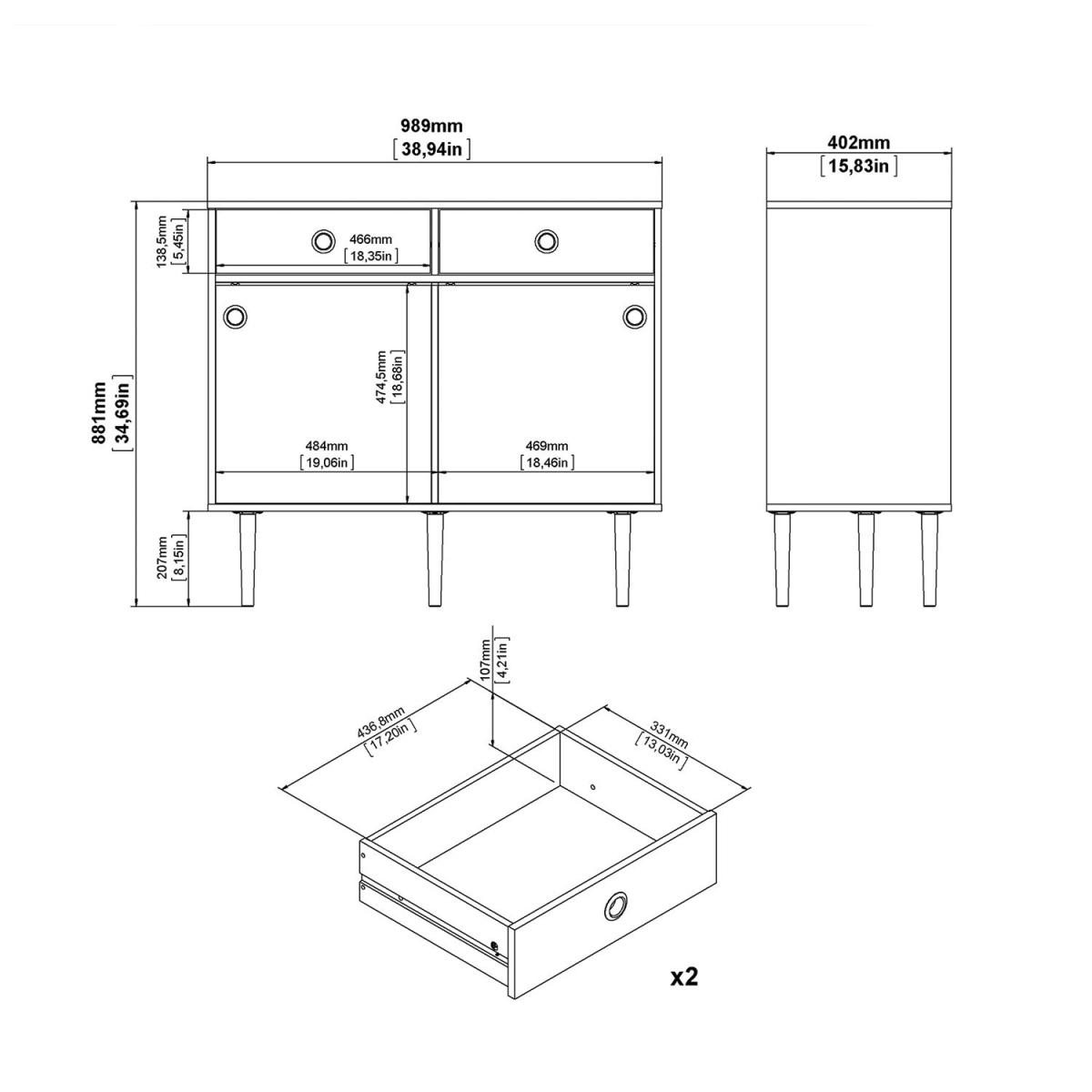Rome Sideboard - White / 2 – image 14