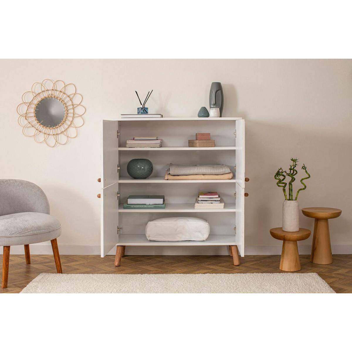 Daisy  Sideboard  Solid Wooden Legs - White – image 4
