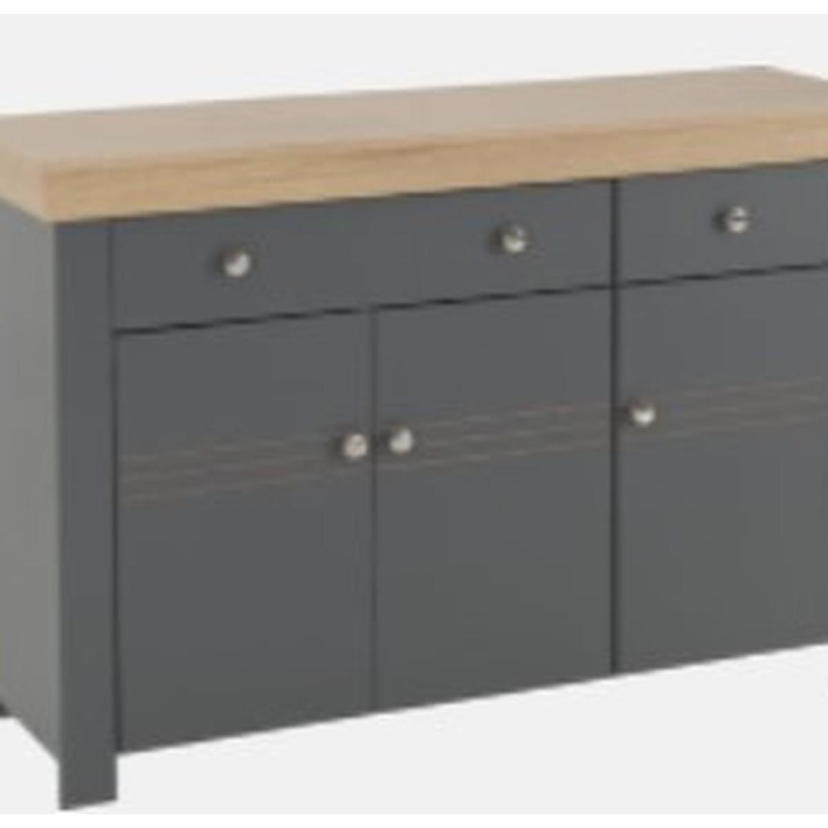 Montreal 3 Door Sideboard - Grey Oak – image 6