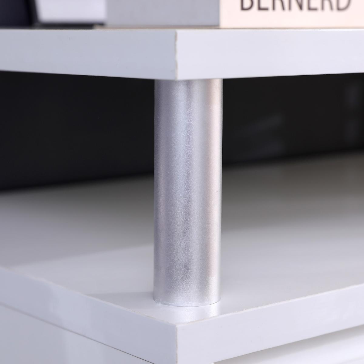 HMD White Sideboard with 2 Doors and Shelf - White – image 3