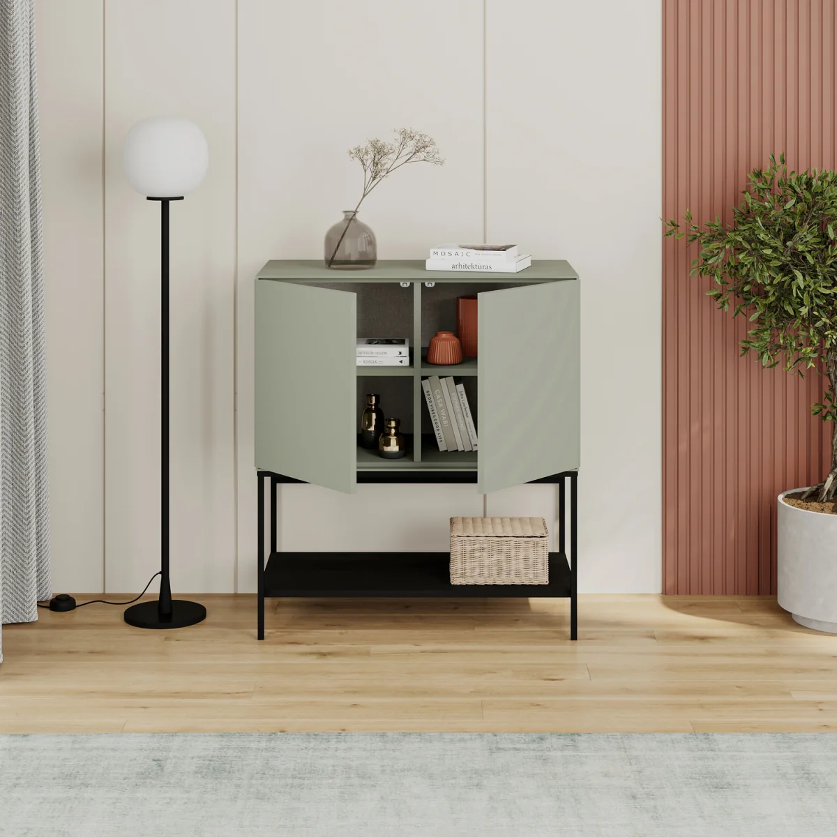 Amira Sideboard 80cm - Ash Green – image 4