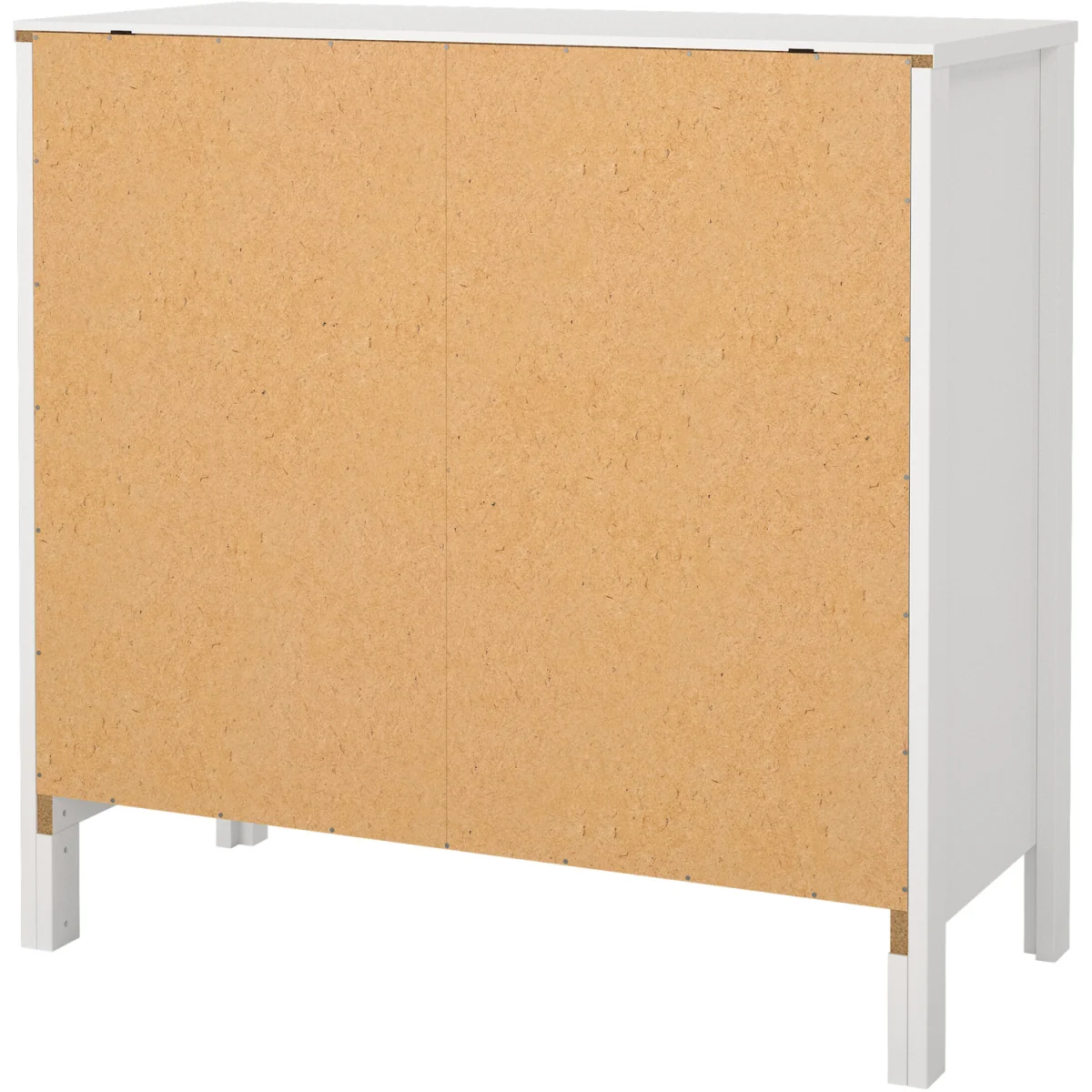 Barcelona Sideboard 2 Doors 1 Drawer in White - White – image 2