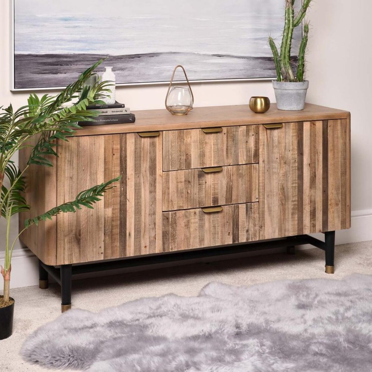 Perth Wide Sideboard - Brown – image 2