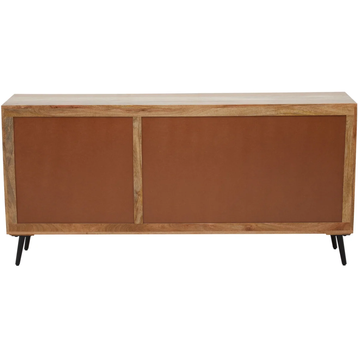 Boho Two Door and Three Drawer Mango Wood Sideboard - Brown – image 2