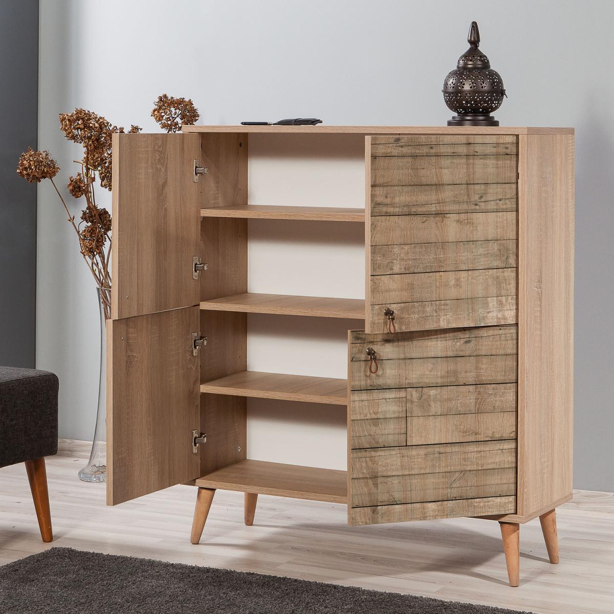 Natural Sideboard with Solid Wooden Legs - Oak – image 3