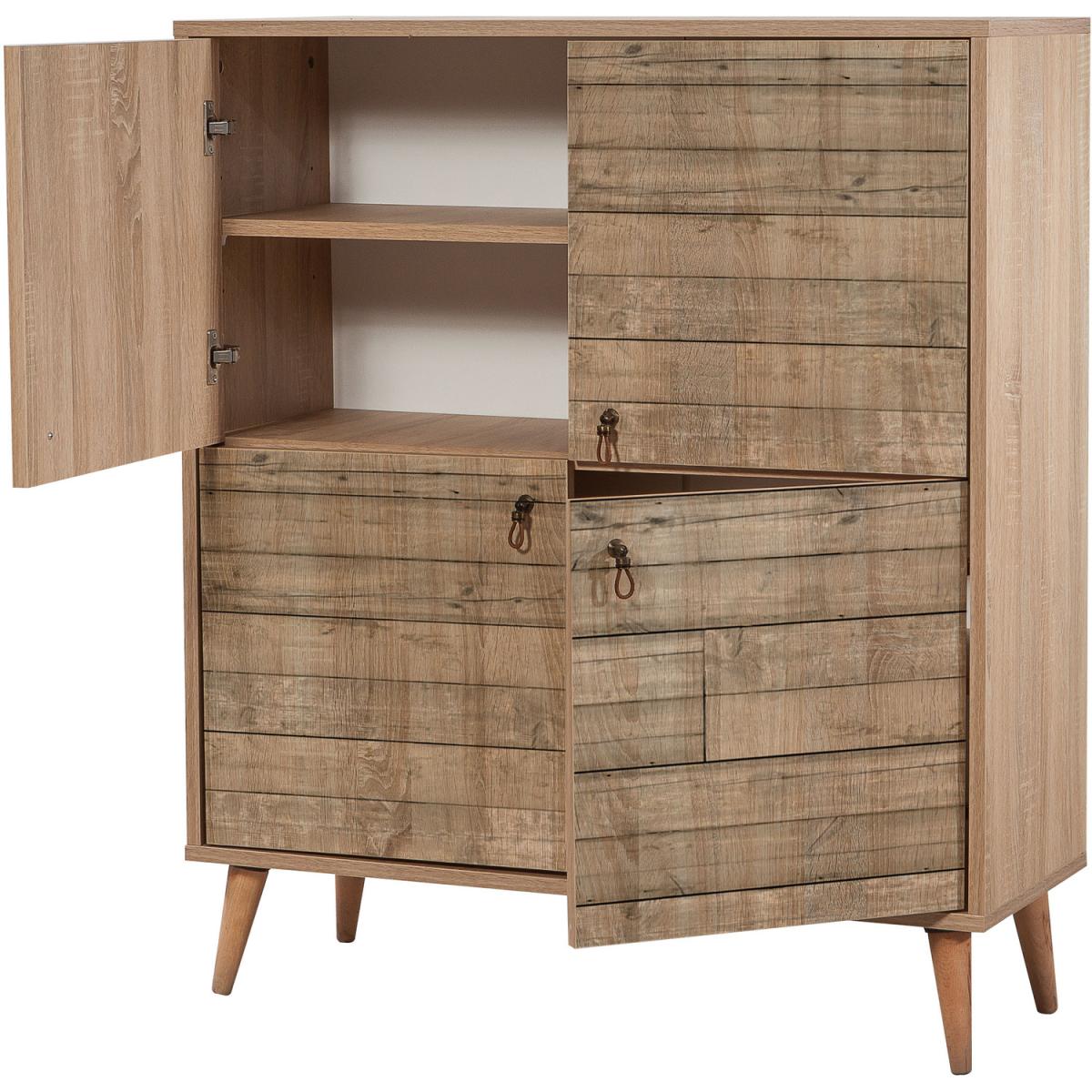 Natural Sideboard with Solid Wooden Legs - Oak – image 7