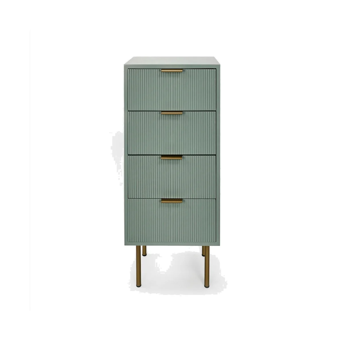 Ribbed Sideboard - Sage Green / 31cm