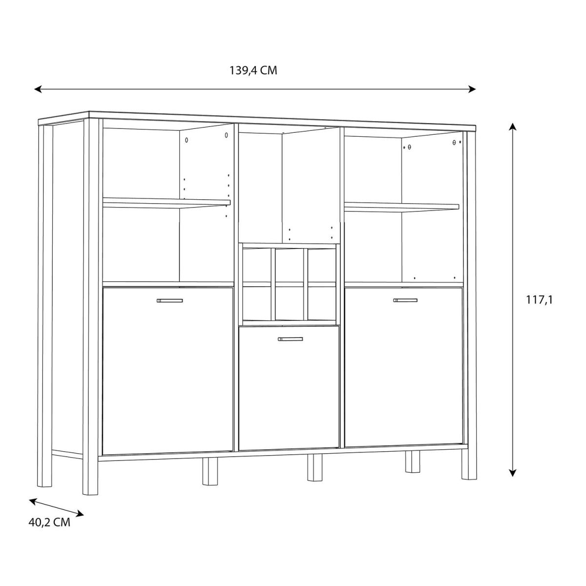 High Rock Shelf Unit - Riviera Oak / Wide – image 6
