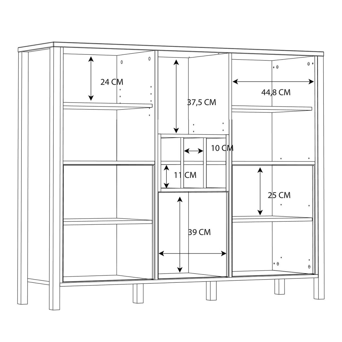 High Rock Shelf Unit - Riviera Oak / Wide – image 7