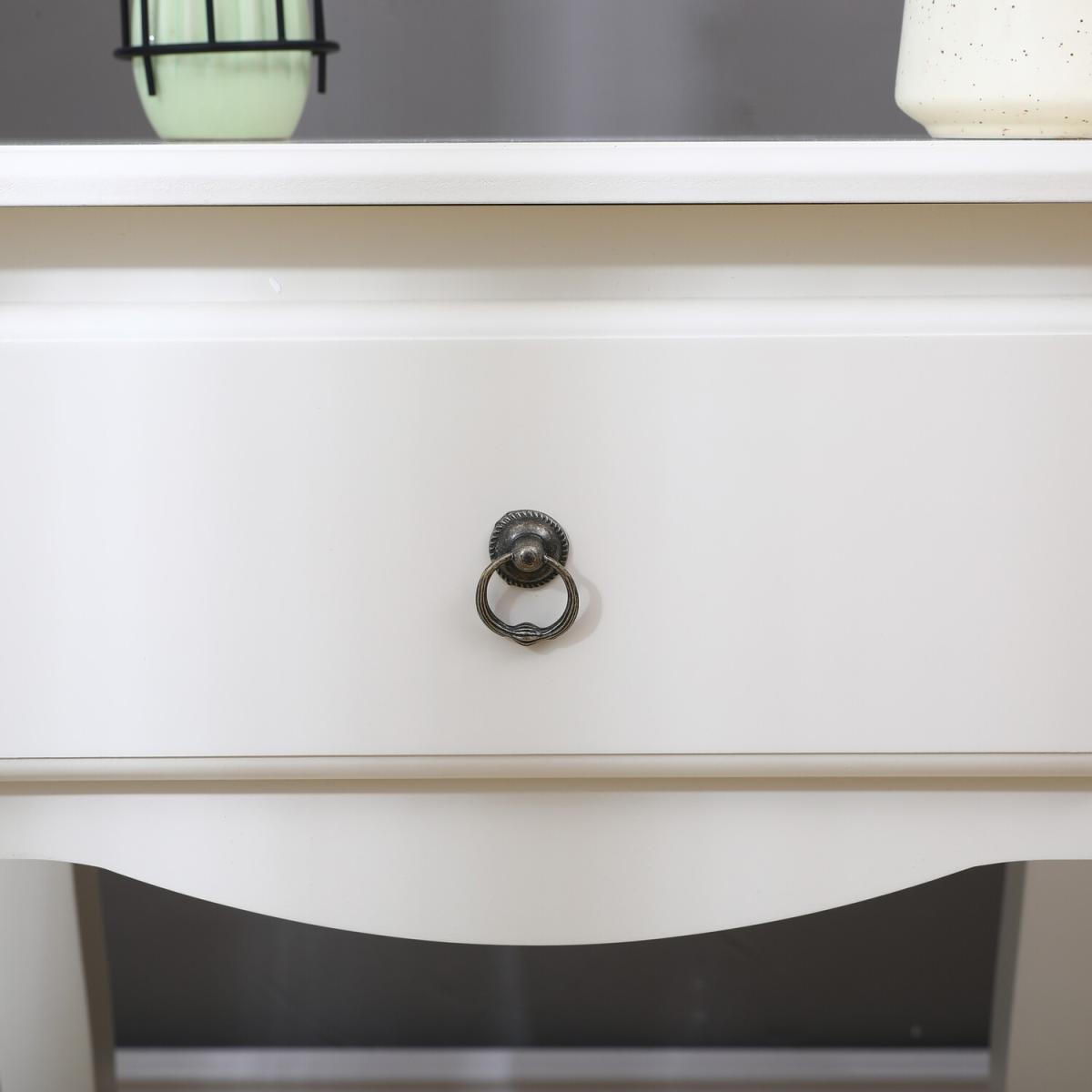 HMD Living Room Furniture Range,MDF Chic Style,TV Unit,Side Table,Sideboard - White / 11kg – image 3
