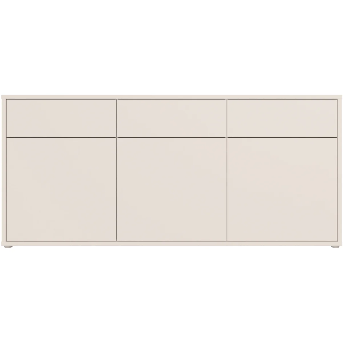 Alice Springs 3 Door 3 Drawer Sideboard with Push-Open Drawers in Sand - Sand – image 2