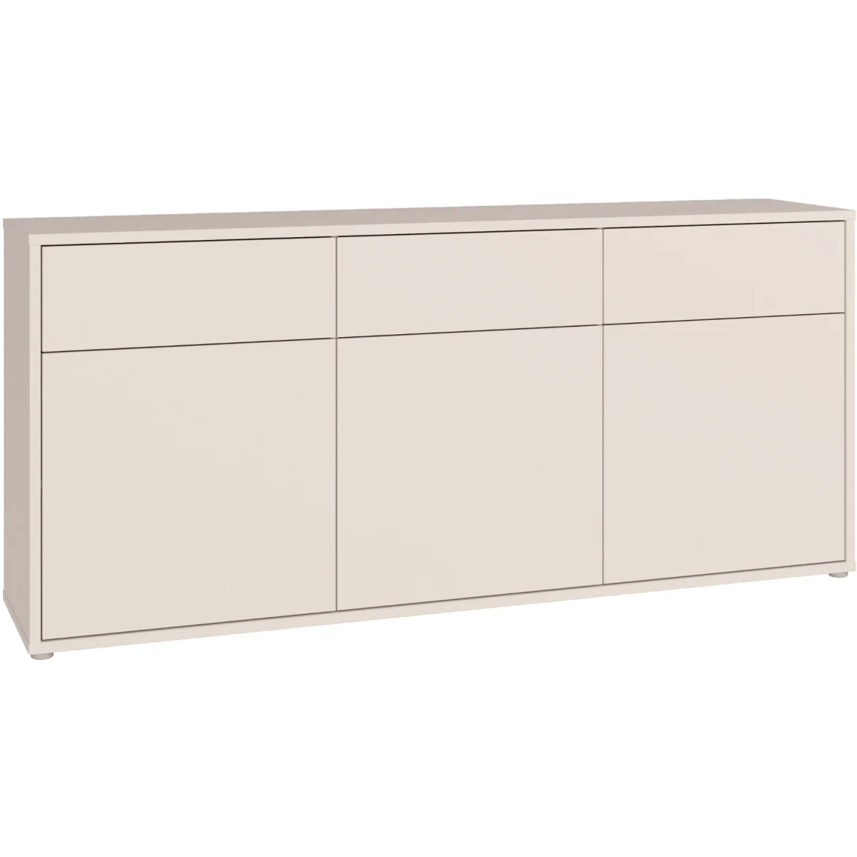 Alice Springs 3 Door 3 Drawer Sideboard with Push-Open Drawers in Sand - Sand – image 3