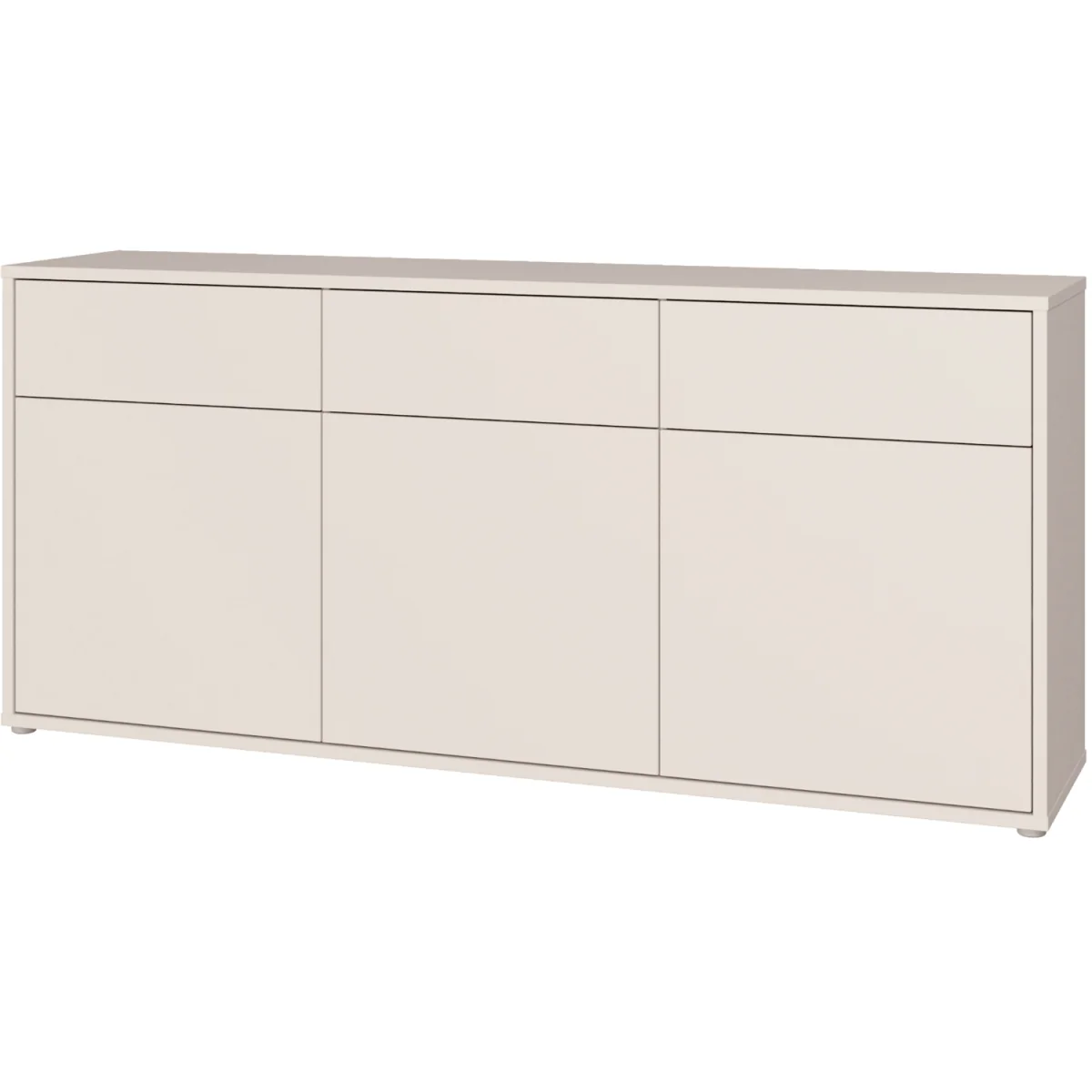 Alice Springs 3 Door 3 Drawer Sideboard with Push-Open Drawers in Sand - Sand – image 4