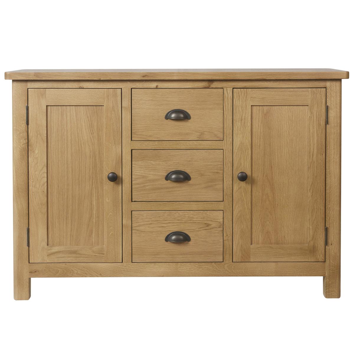 Cambridge 2 Door Large Sideboard - Rustic Oak – image 3