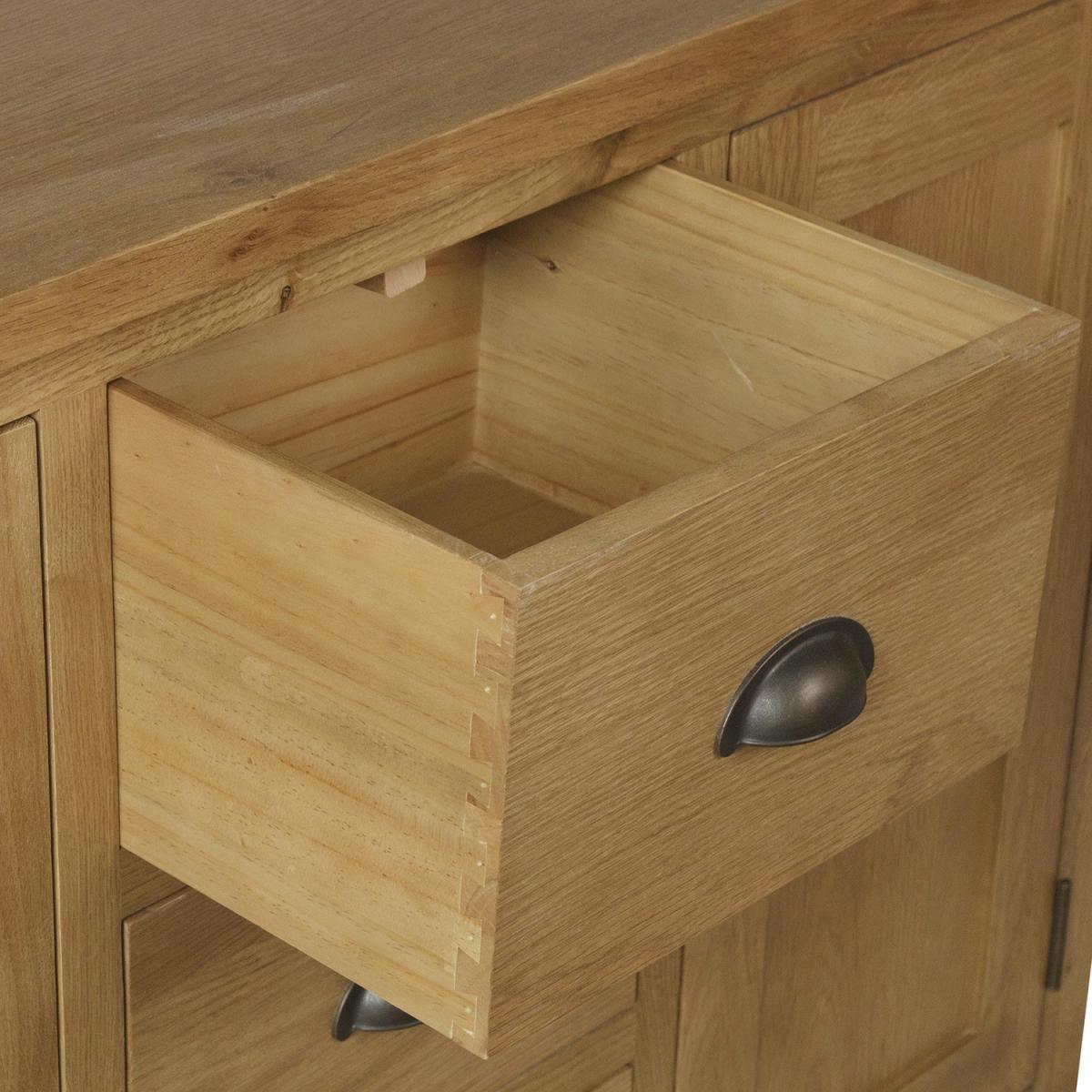Cambridge 2 Door Large Sideboard - Rustic Oak – image 5