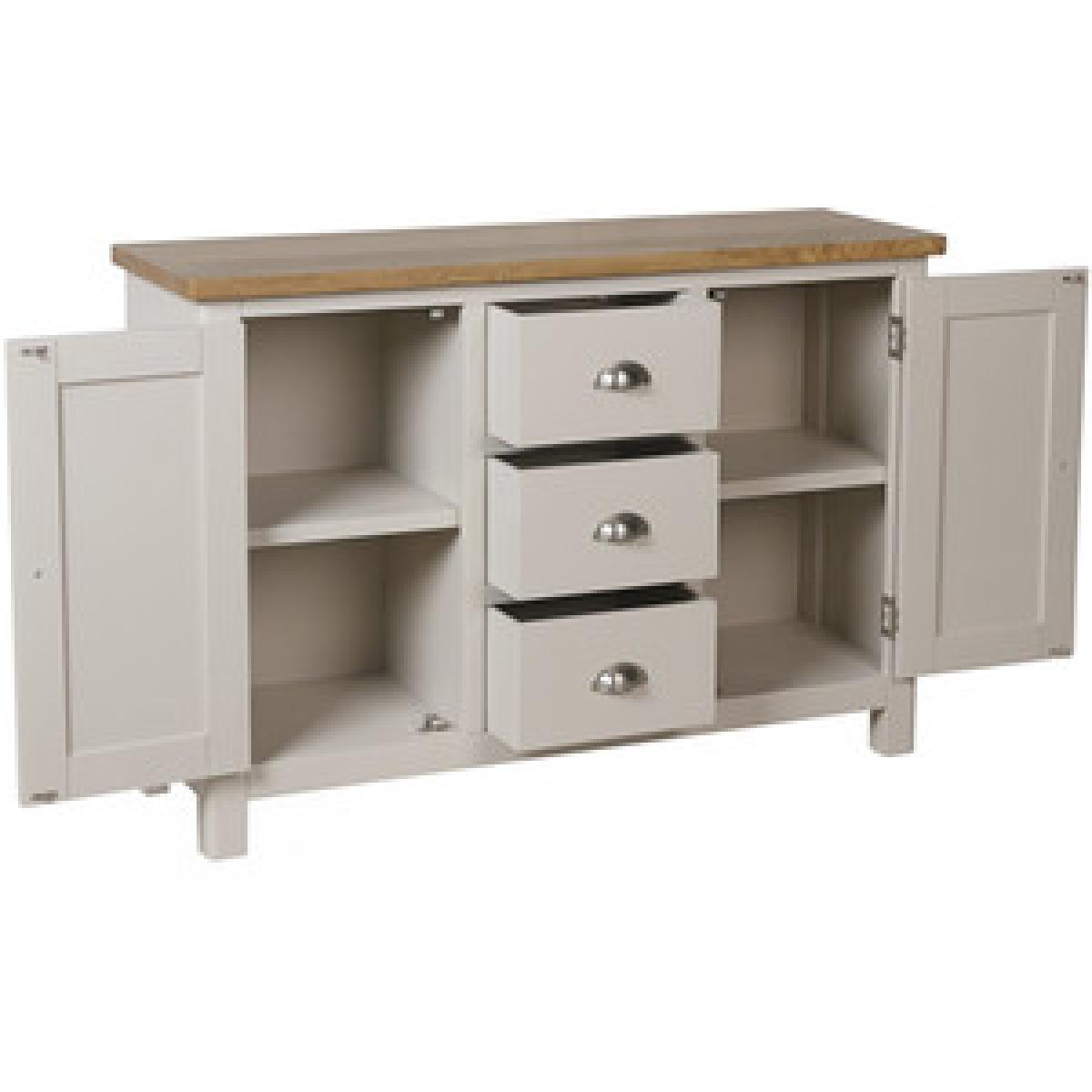 Cambridge 2 Door Large Sideboard - Rustic Oak – image 8