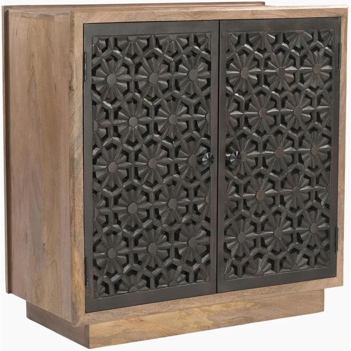 Rainier Square Walnut Wood Decorative Sideboard - Walnut – image 3