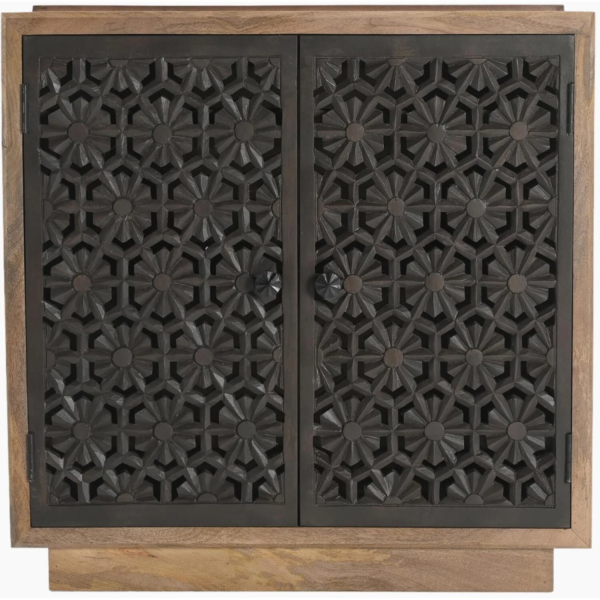 Rainier Square Walnut Wood Decorative Sideboard - Walnut – image 1