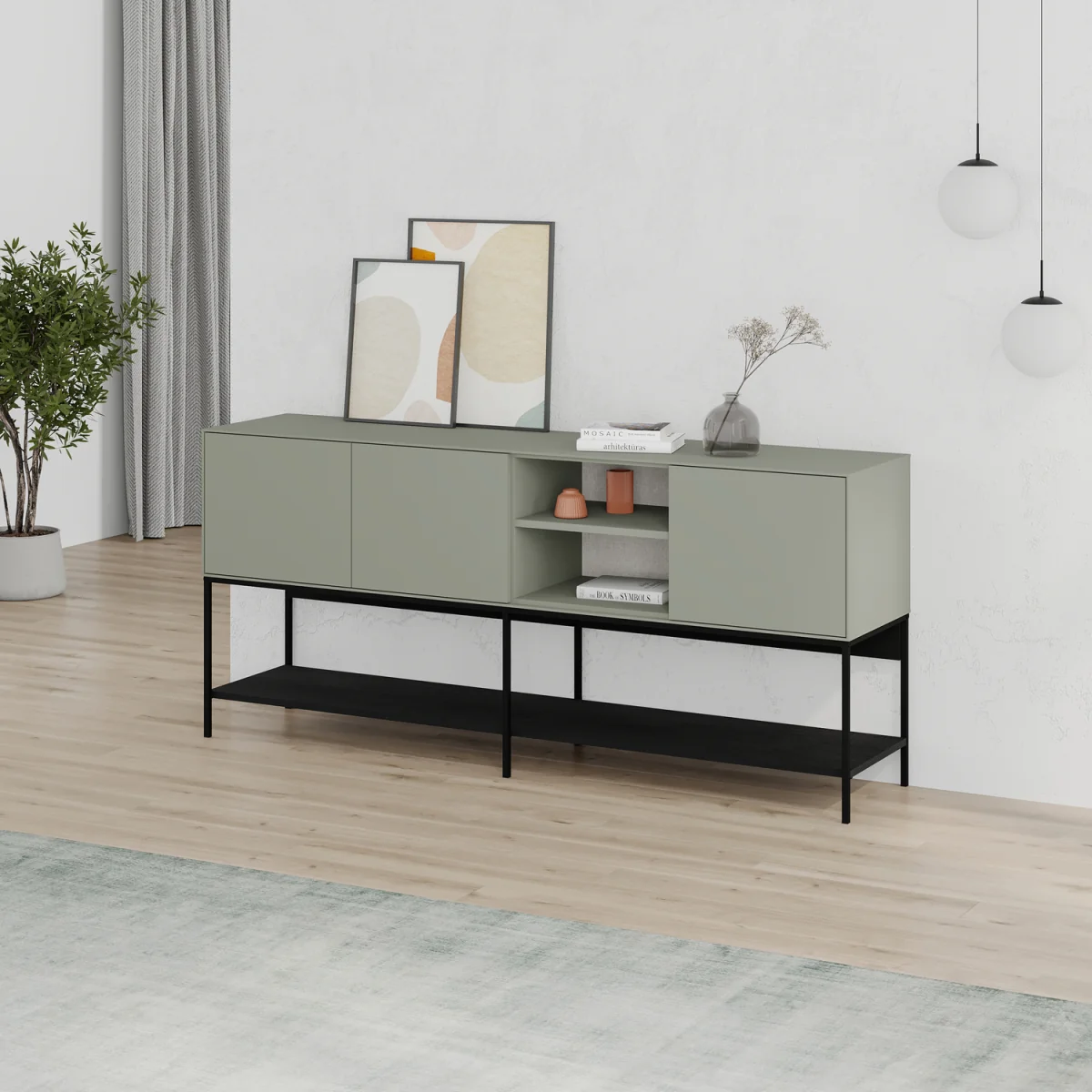 Amira Sideboard 180cm - Ash Green – image 3