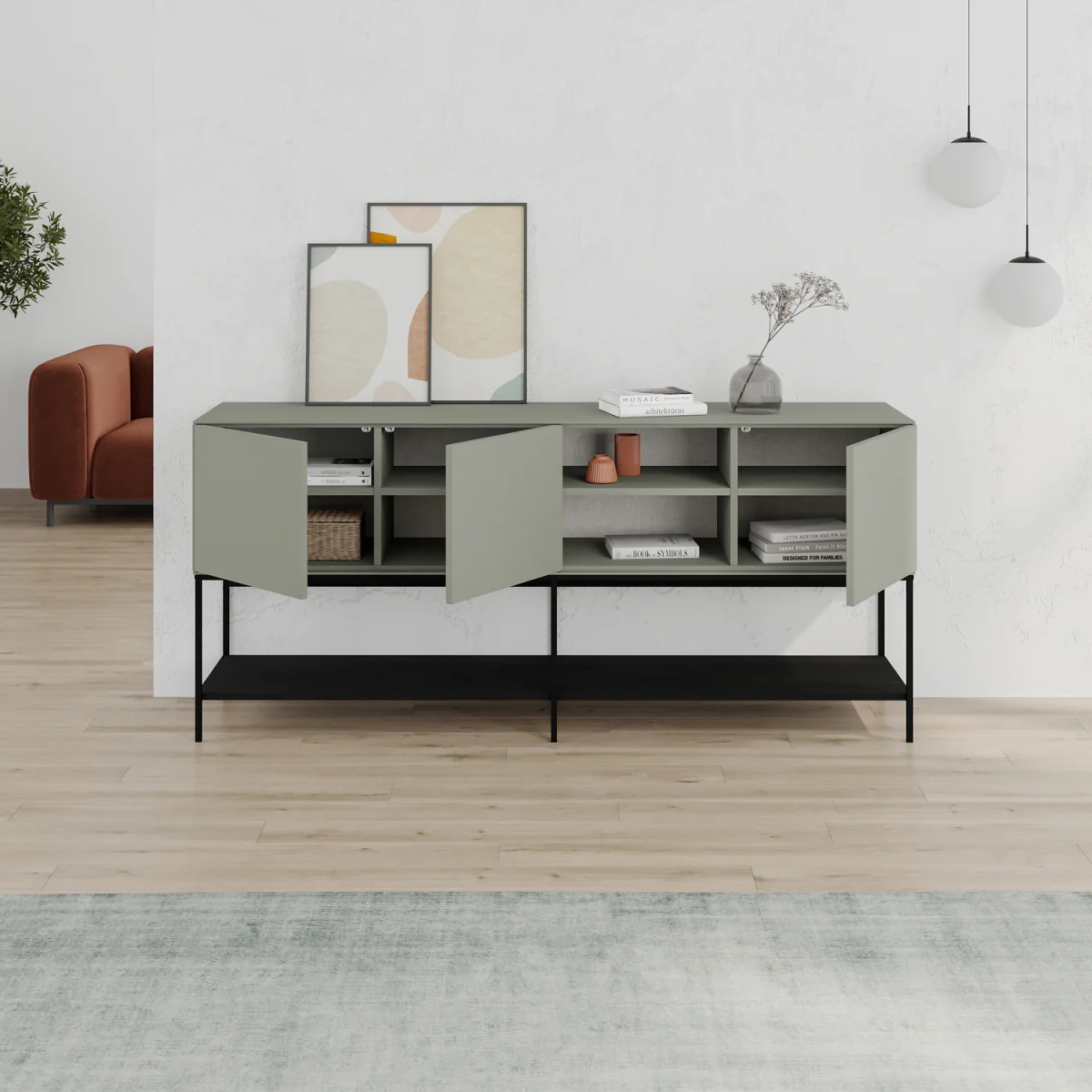 Amira Sideboard 180cm - Ash Green – image 5