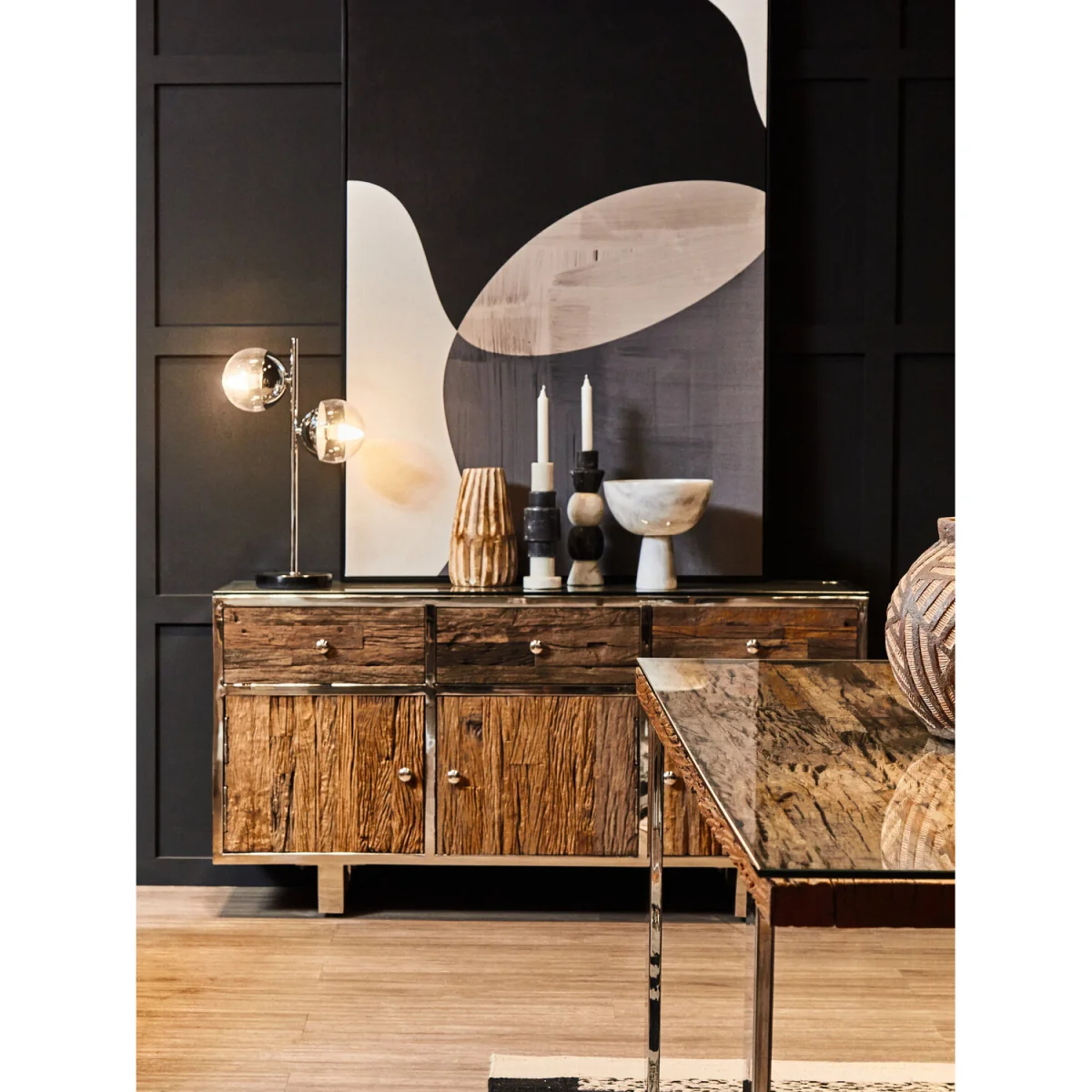 Kerala Natural Wood Sideboard - Brown – image 3
