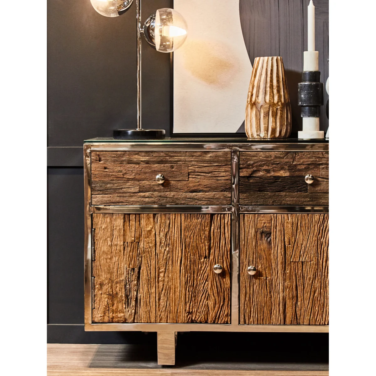 Kerala Natural Wood Sideboard - Brown – image 4