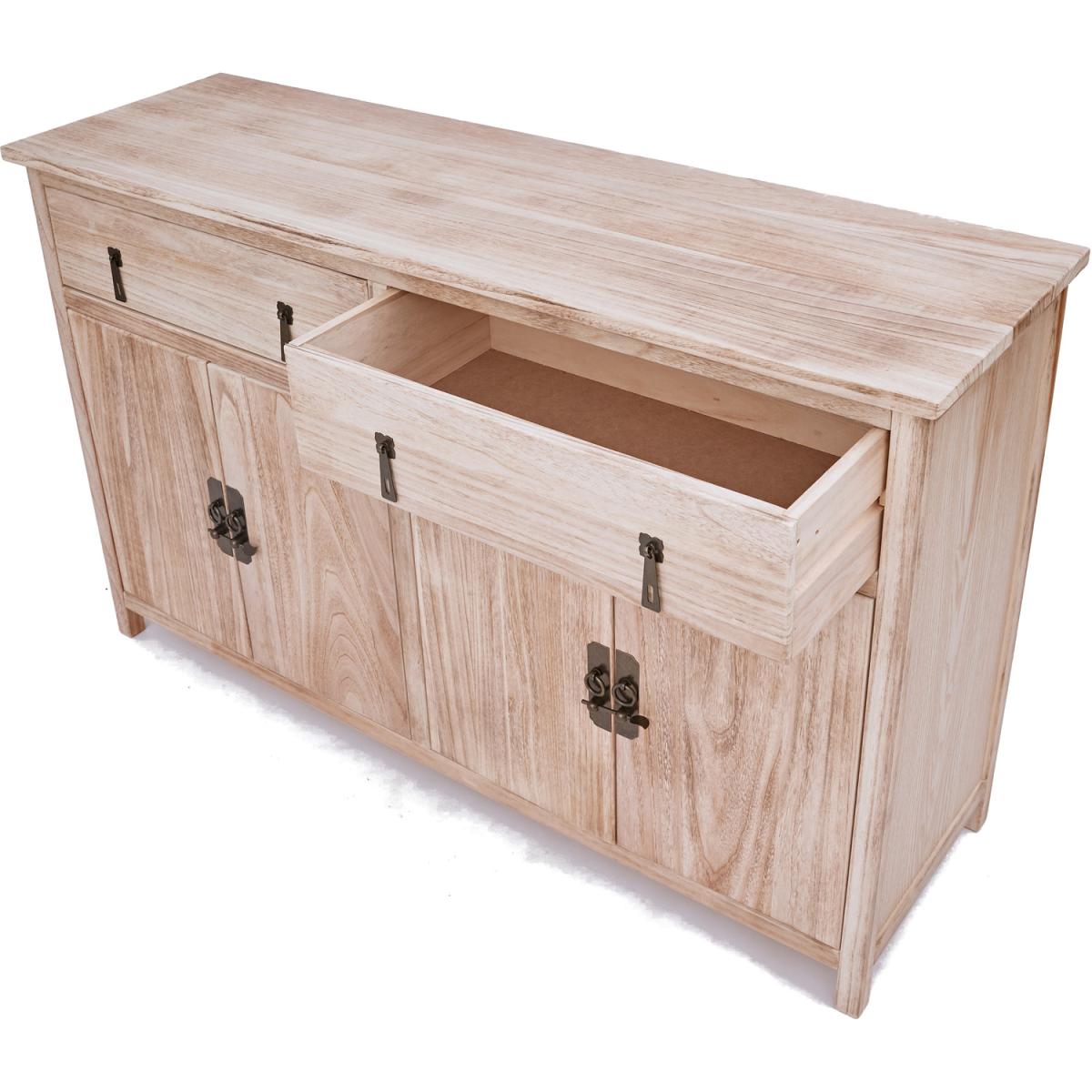 Portofino 2 Drawer 4 Door Sideboard - Brown – image 4