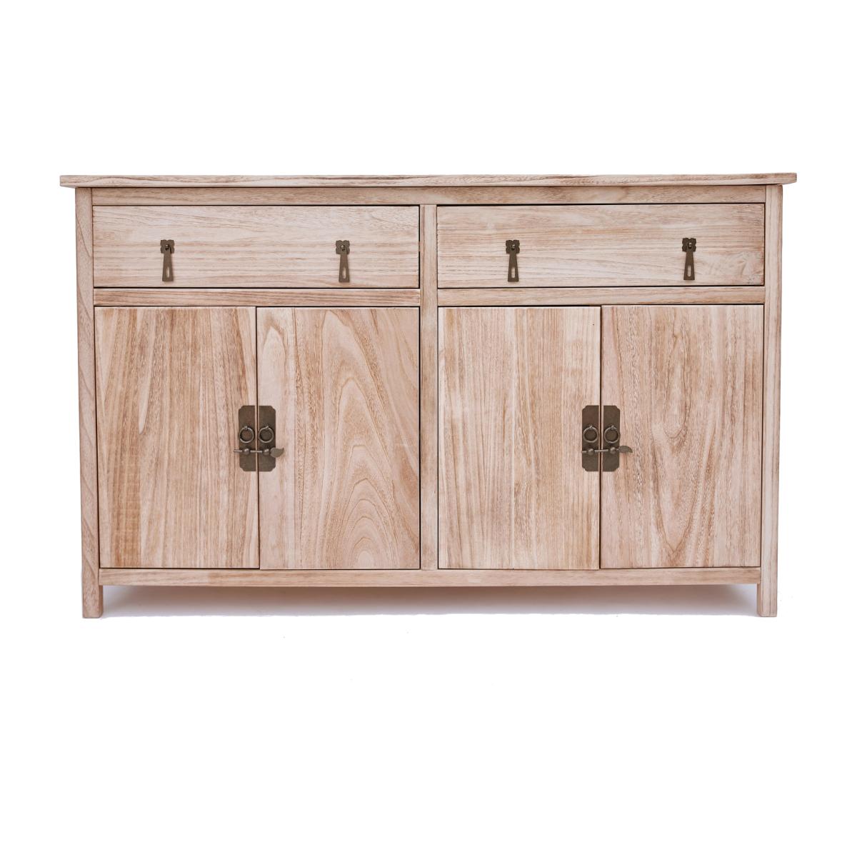 Portofino 2 Drawer 4 Door Sideboard - Brown – image 1