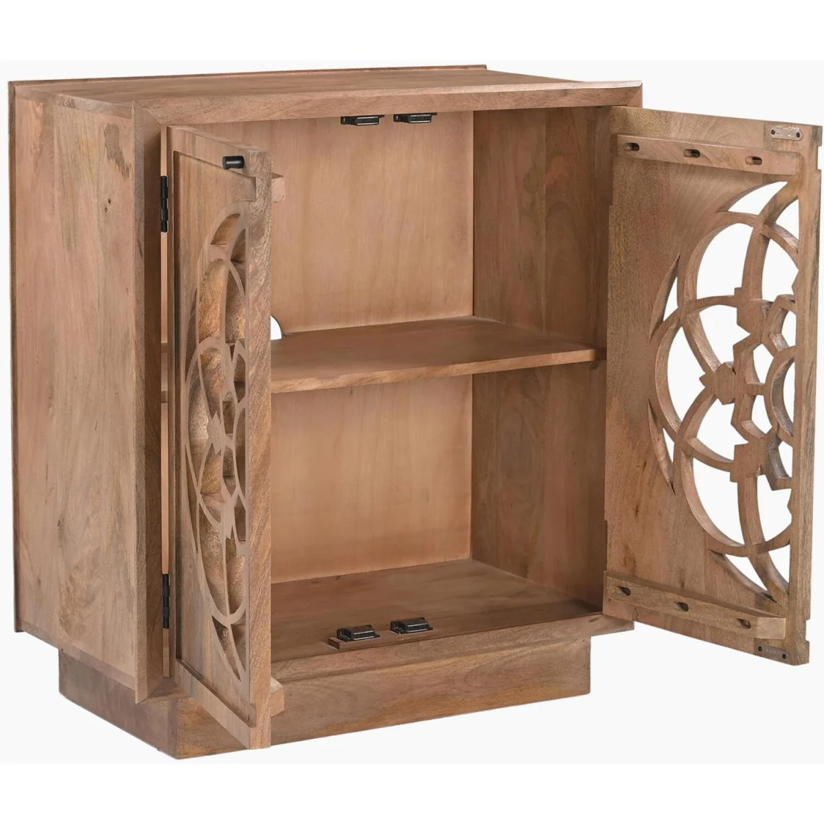 Wharton Square Walnut Wood Decorative Sideboard - Walnut – image 4