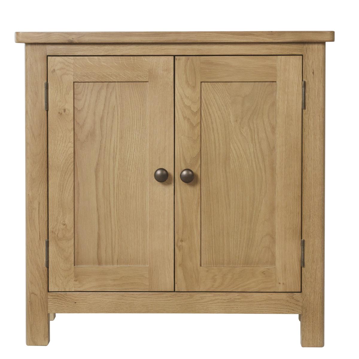 Cambridge 2 Door Small Sideboard - Rustic Oak – image 3