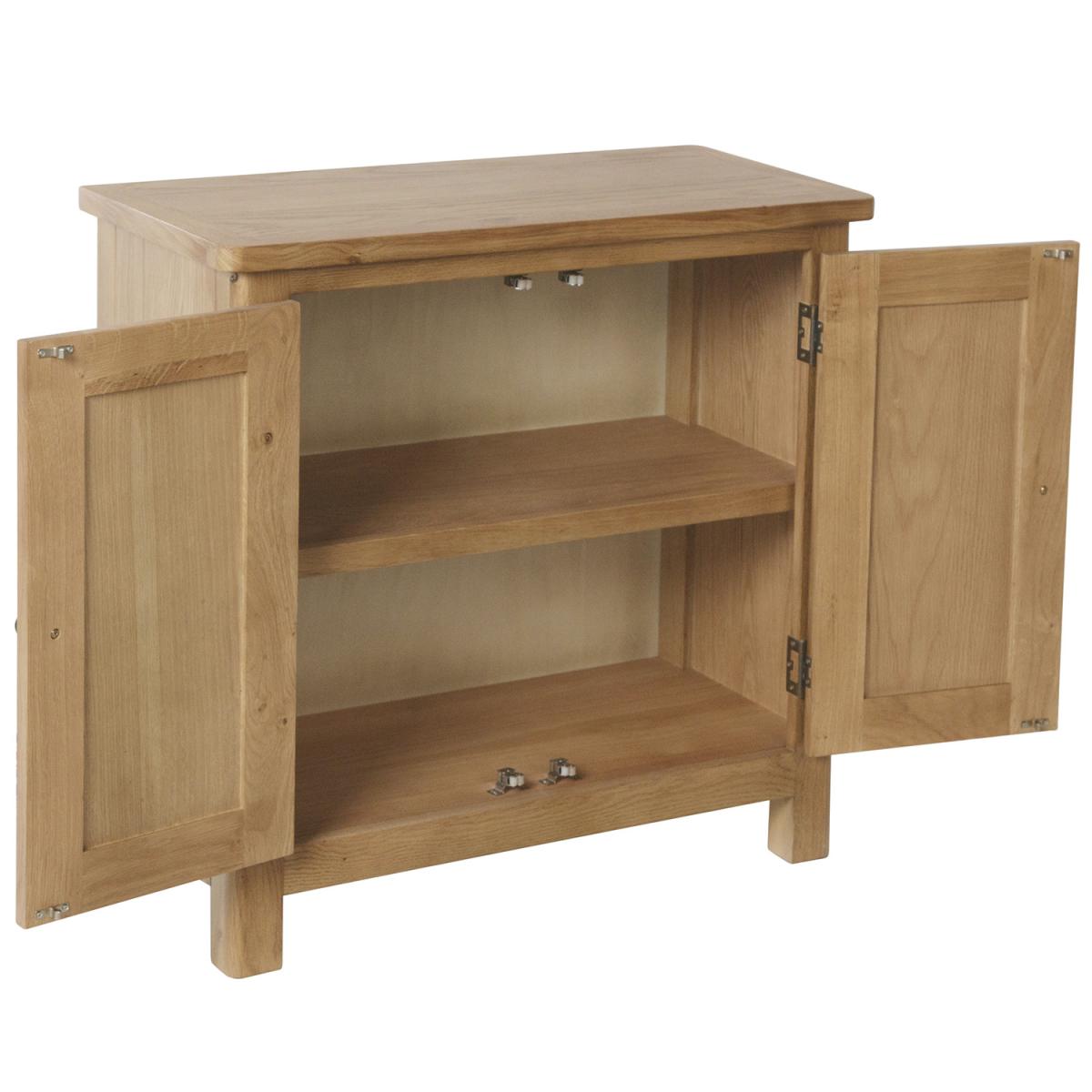 Cambridge 2 Door Small Sideboard - Rustic Oak – image 4