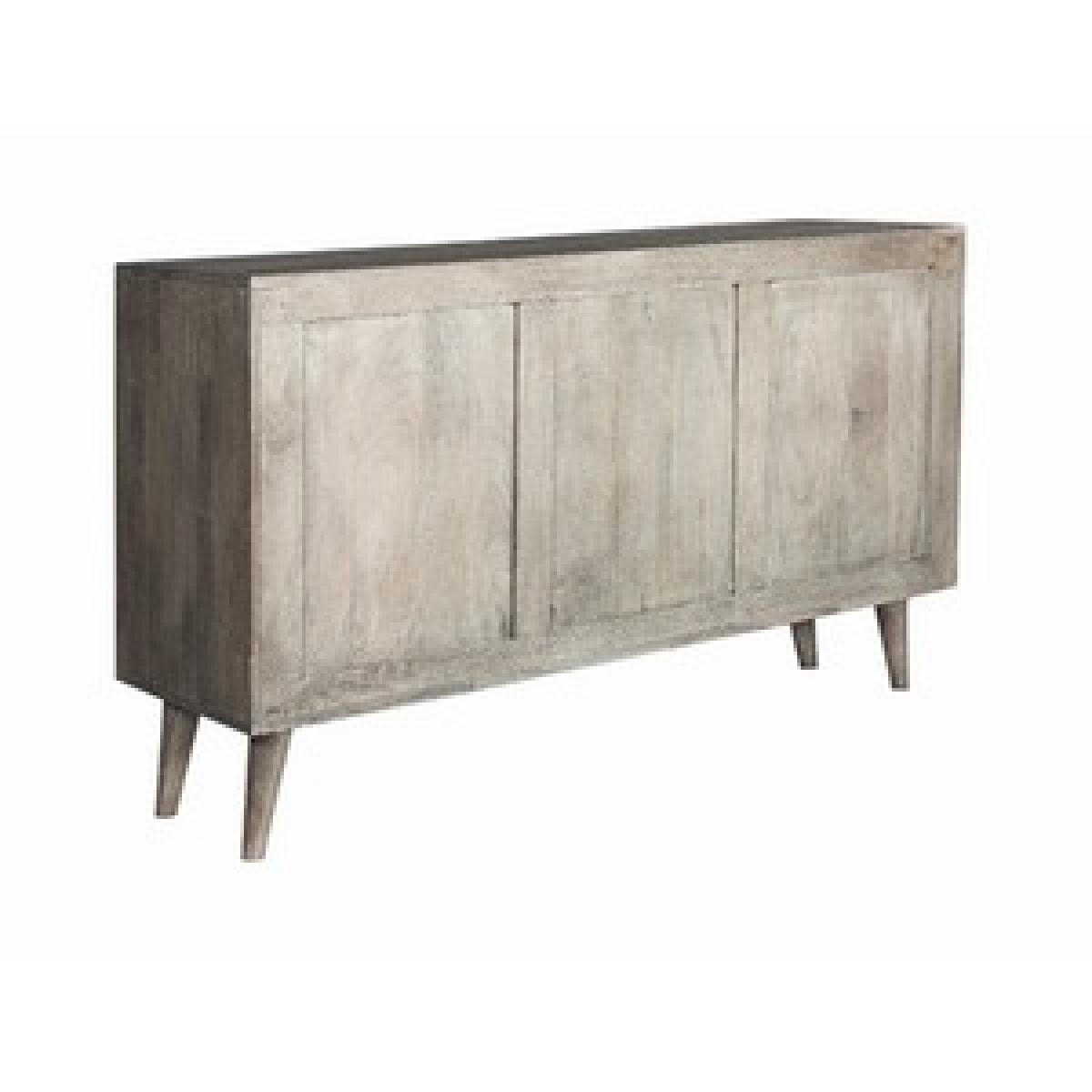 Modern Handmade Wooden Large Sideboard with 3 Drawers and 3 Doors - Grey – image 2
