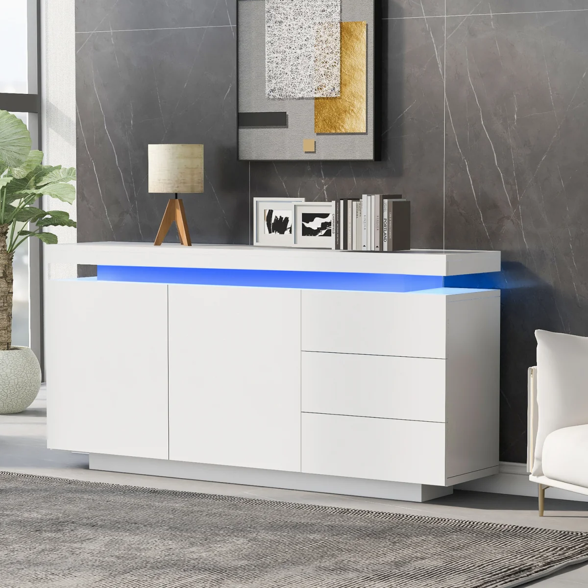 Modern LED Sideboard – image 1