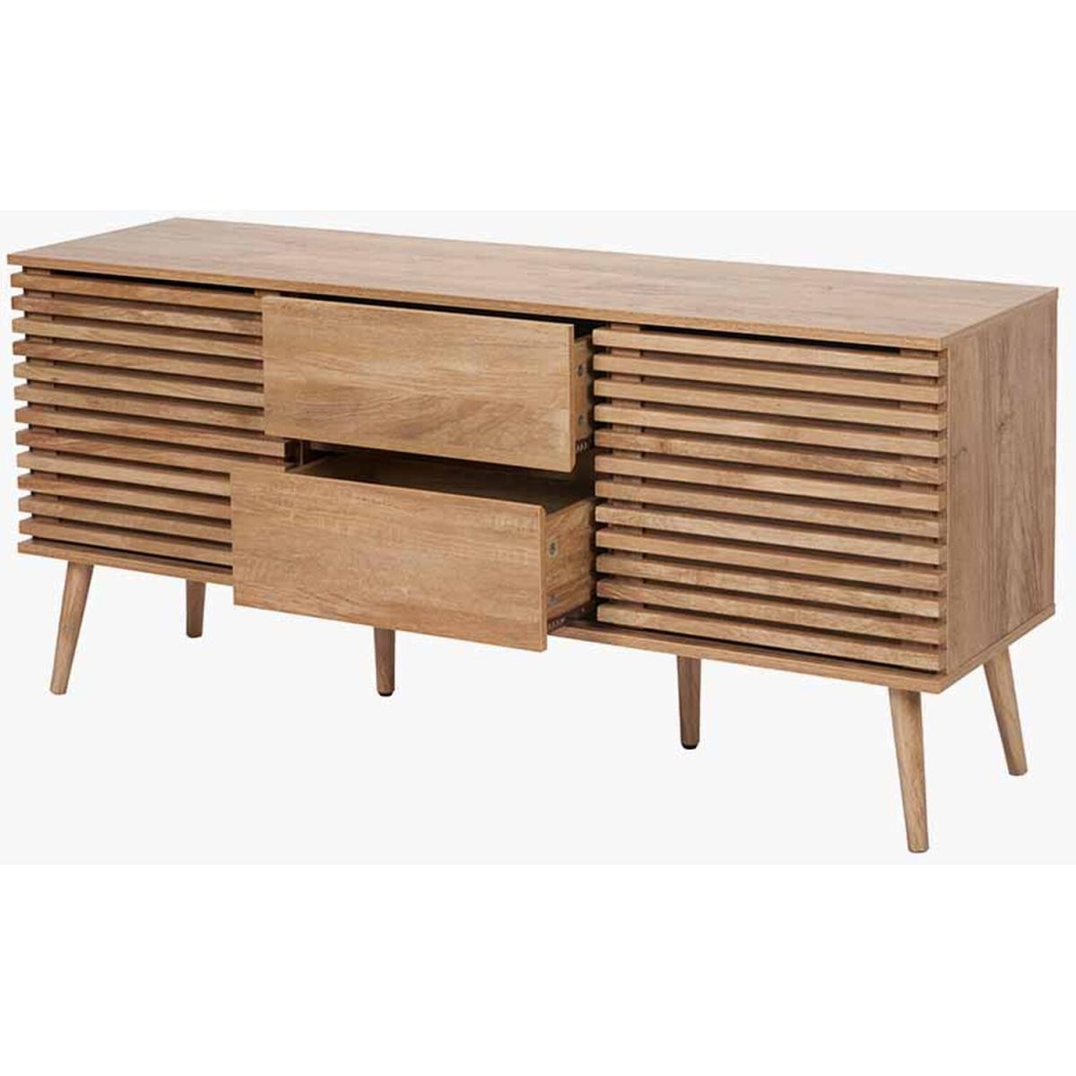 2 Door 2 Drawer Sideboard TV Unit - Natural – image 4