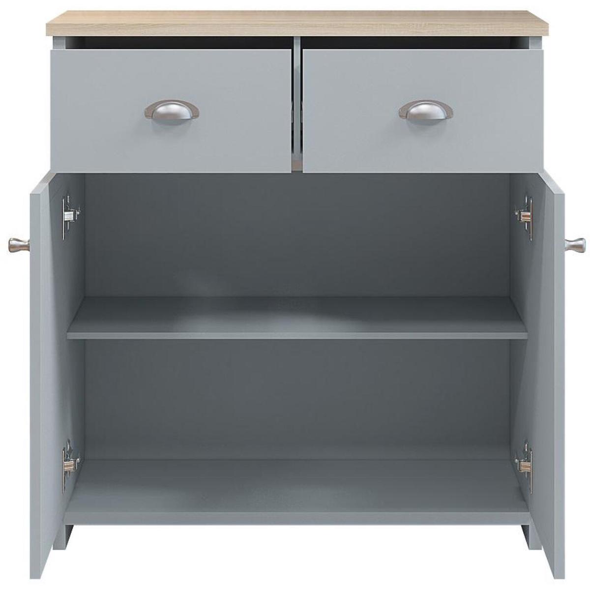Traditional Compact Grey Sideboard - Grey – image 3
