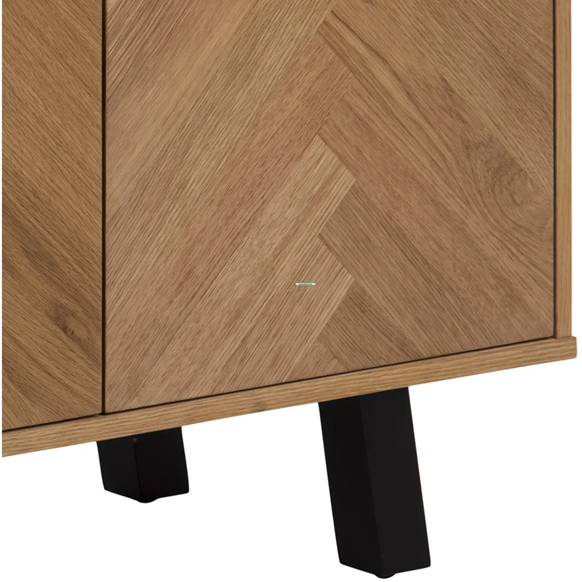 Brighton 3 Door Sideboard in Oak with Herringbone Effect - Oak – image 5