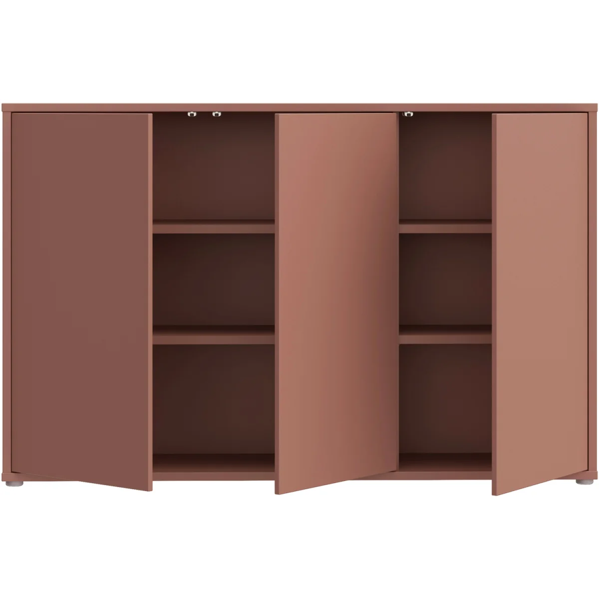 Alice Springs 3 Door Sideboard with Push-Open Doors in Sand - Terracotta – image 10