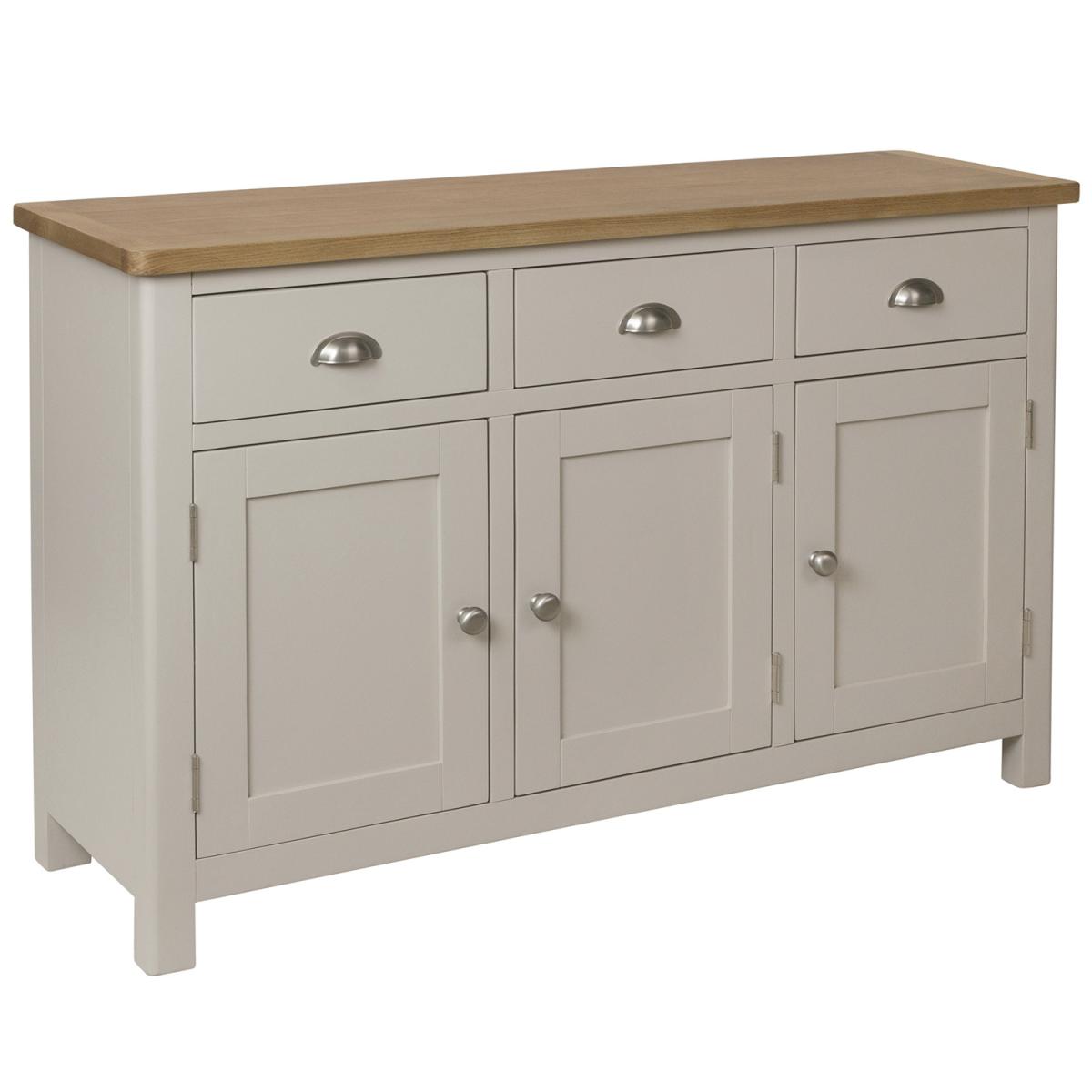 Cambridge 3 Door Sideboard - Dove Grey – image 2